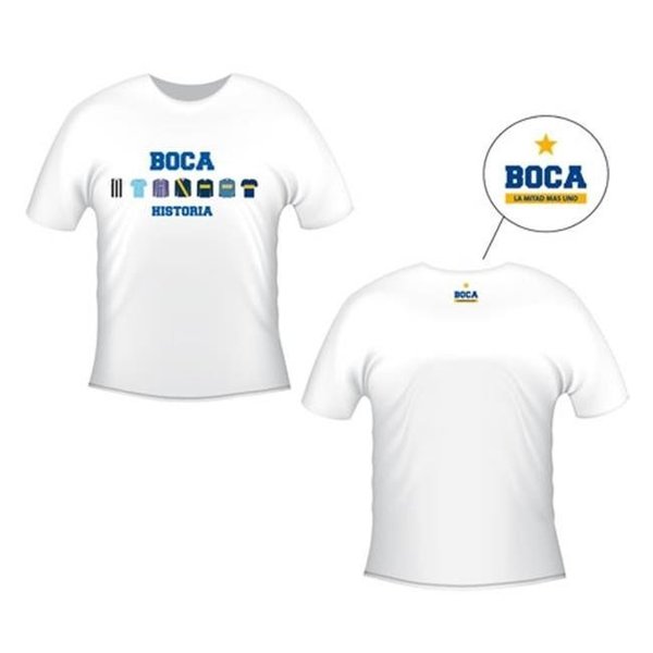 Boca Juniors Boca Juniors CABJTH2WL Historias Shirts White L CABJTH2WL